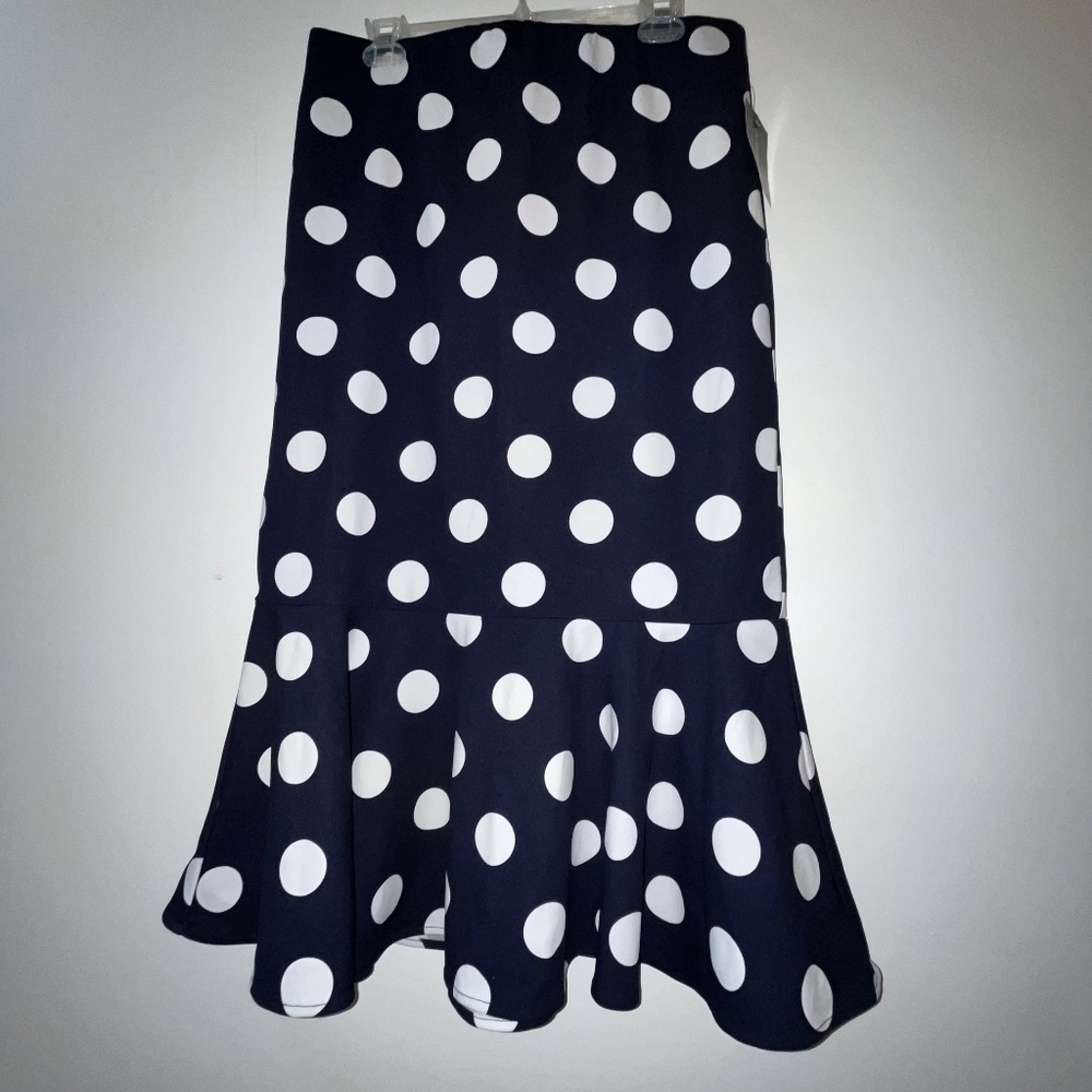 Polka Dot Midi Skirt
